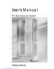 MartinLogan The Stylos Speaker System User Manual