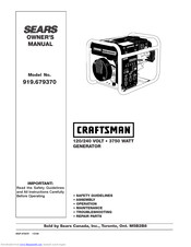 Sears Craftsman 919.679370 Owner's Manual