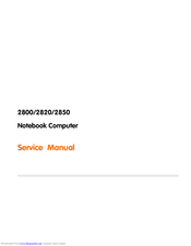 Clevo 2850 Service Manual
