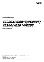 NEC VE282 User Manual