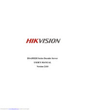 Hikvision DS-630XDI Series User Manual