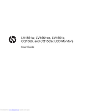 HP Compaq CQ1569x LCD MONITOR User Manual