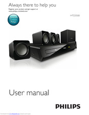 PHILIPS HTD3500 User Manual
