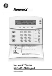 Ge NX-148E - Security NetworX LCD Keypad Manuals | ManualsLib