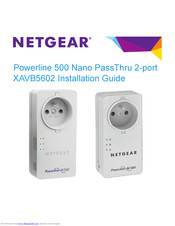 Netgear Powerline 500 XAV5401 Installation Manual