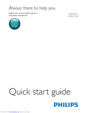 Philips HTB5541DG Quick Start Manual