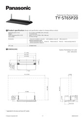Panasonic TY-ST65P20 Specifications
