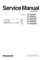Panasonic PT-VX505NU Service Manual