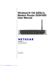 NETGEAR Wireless-N 150 User Manual