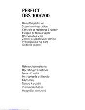 AEG-ELECTROLUX PERFECT DBS100 Operating Instructions Manual