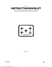 Electrolux EHG 770 Instruction Booklet