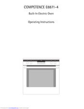 AEG COMPETENCE E8871-4 Operating Instructions Manual