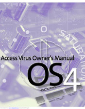 ACCESS VIRUS OS4 Owner's Manual