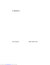 Electrolux E 59449-6 User Manual