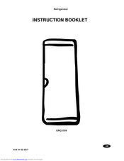 Electrolux U24226 ERC3709 Instruction Booklet