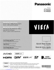 Panasonic VIERA TC-P50G20 Operating Instructions Manual