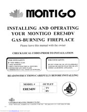 Montigo ERE34DV Installing And Operating Instructions