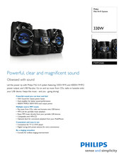 Philips FWM3500/37 Specifications