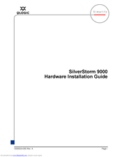 Qlogic SilverStorm 9000 Series Hardware Installation Manual