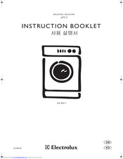 Electrolux EW 869 F Instruction Booklet