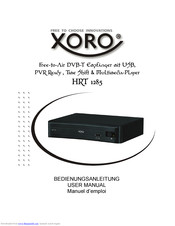 Xoro HRT 1285 User Manual