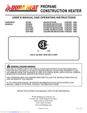 Dura Heat GFA60A User Manual