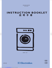 Electrolux EWW 1291 Instruction Booklet