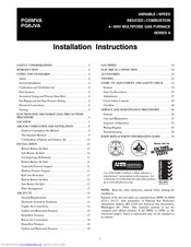 Payne PG8MVA Installation Instructions Manual