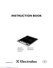 Electrolux EHP 634 X Instruction Book
