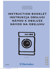Electrolux EW 1043 S Instruction Booklet