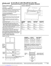 Jenn-Air JWD2030W Product Dimensions