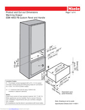 Miele ESW 4802 FB Dimension Manual
