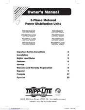Tripp Lite PDU3MV6H50 Owner's Manual