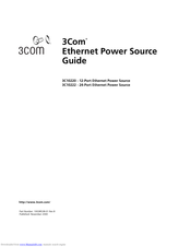 3Com 3C10220 - Ethernet Power Source Supply User Manual