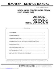 Sharp AR-NC5JW Service Manual