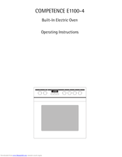 AEG COMPETENCE E1100-4 Operating Instructions Manual