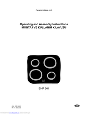 Electrolux EHP 601 Operating And Assembly Instructions Manual