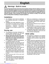 Electrolux EON 5700 Installation And Operating Instructions Manual