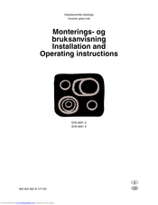 Electrolux EHS 6691 X Installation And Operating Instructions Manual