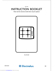Electrolux EHG682 Series Instruction Booklet