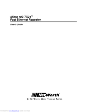 NetWorth Micro 100-TX24 User Manual