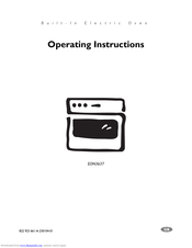 Electrolux EON3637 Operating Instructions Manual