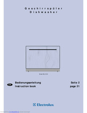 Electrolux ESL 46010 Instruction Book