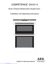 AEG-ELECTROLUX COMPETENCE D4101-4 Installation And Operating Instructions Manual
