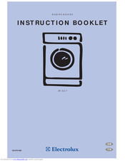Electrolux EW 842 F Instruction Booklet