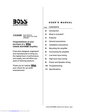 Boss Audio Systems Chaos Exxtreme CX350M User Manual