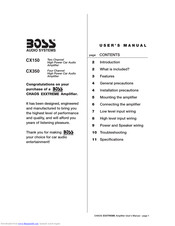 Boss Audio Systems Chaos Exxtreme CX350 User Manual