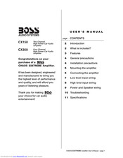 Boss Audio Systems CX150 User Manual