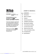 Boss Audio Systems Chaos ExxtremeII CXX354M User Manual