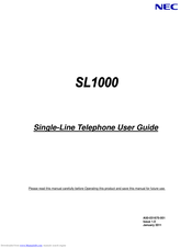 Nec SL1000 User Manual